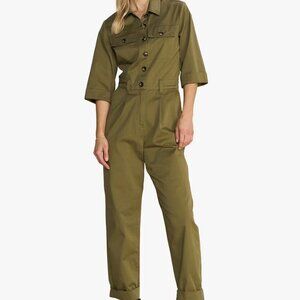 MOS MOSH AMAYA Utility Jumpsuit in Burnt Olive, sz,  S/M New with Tags